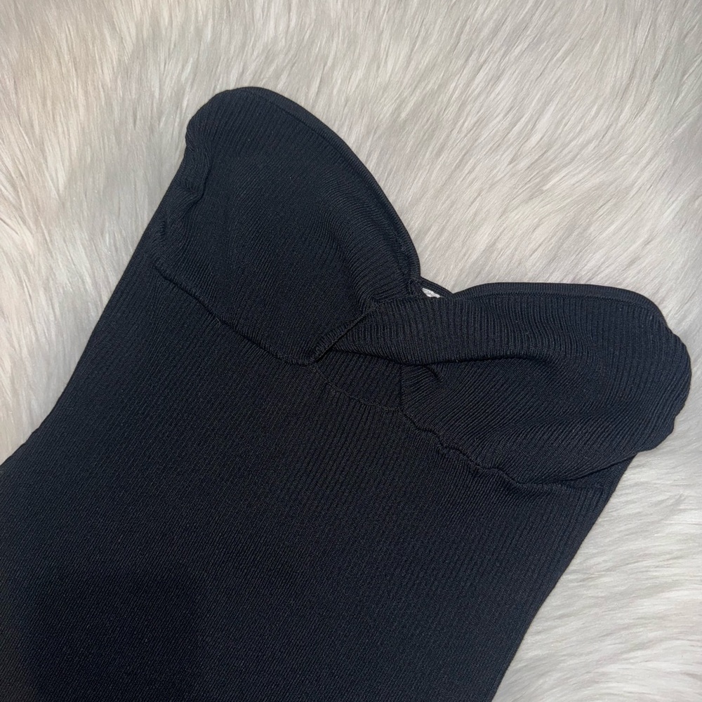 H&M Divided Black Strapless Knit Dress